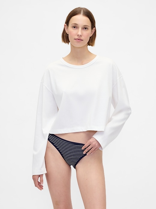 bikini aus bio-stretch-baumwolle