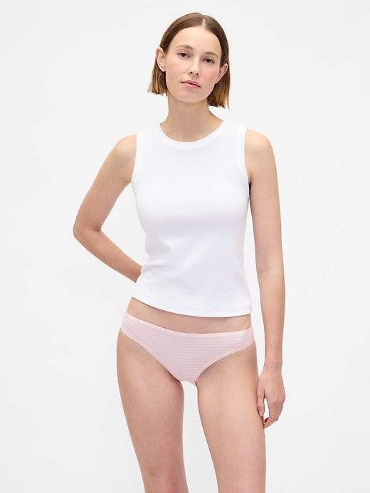 bikini aus bio-stretch-baumwolle