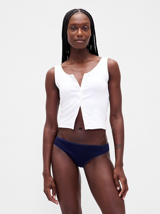 bikini aus bio-stretch-baumwolle