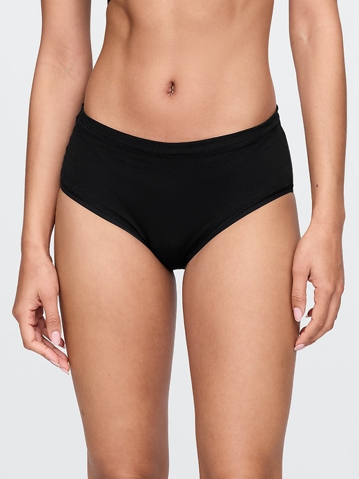 bikini mit hohem bund aus bio-stretch-baumwolle