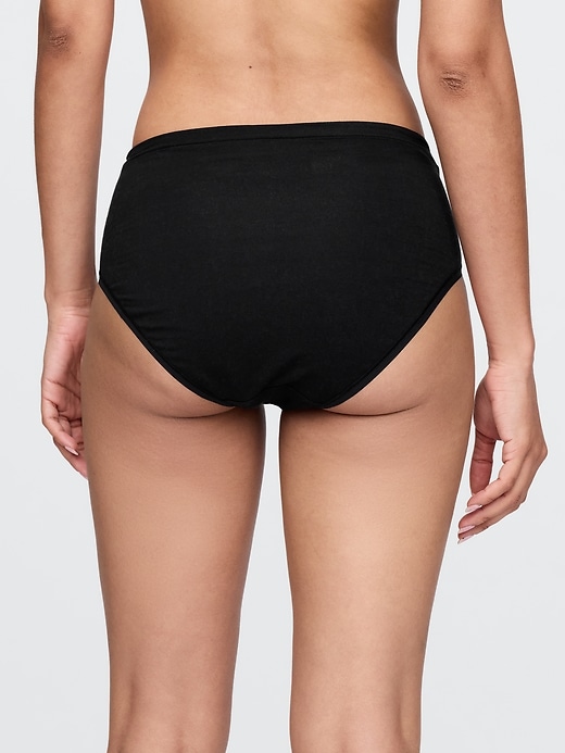 bikini mit hohem bund aus bio-stretch-baumwolle