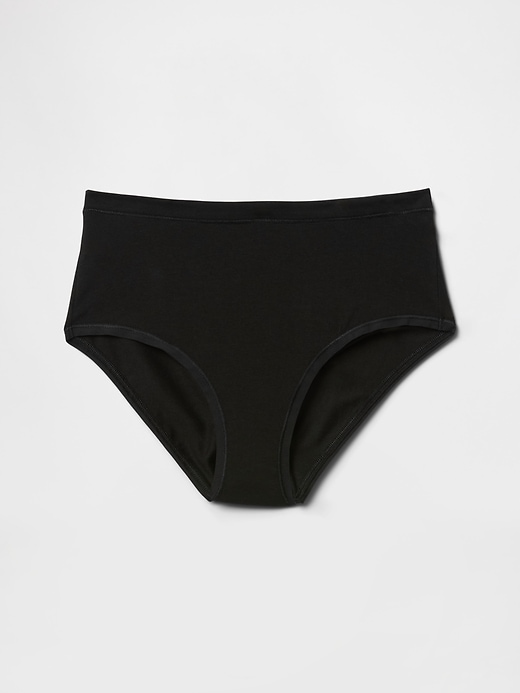 bikini mit hohem bund aus bio-stretch-baumwolle