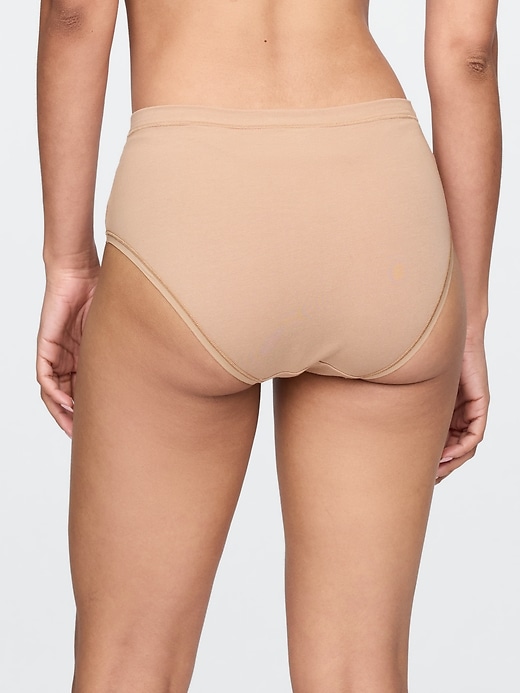 bikini mit hohem bund aus bio-stretch-baumwolle