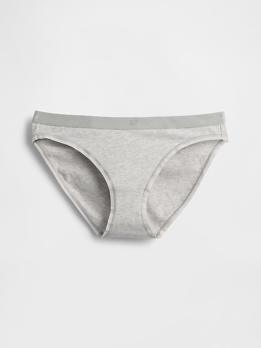 bikini aus bio-stretch-baumwolle mit logo