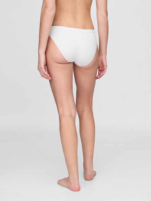 bikini aus bio-stretch-baumwolle mit logo
