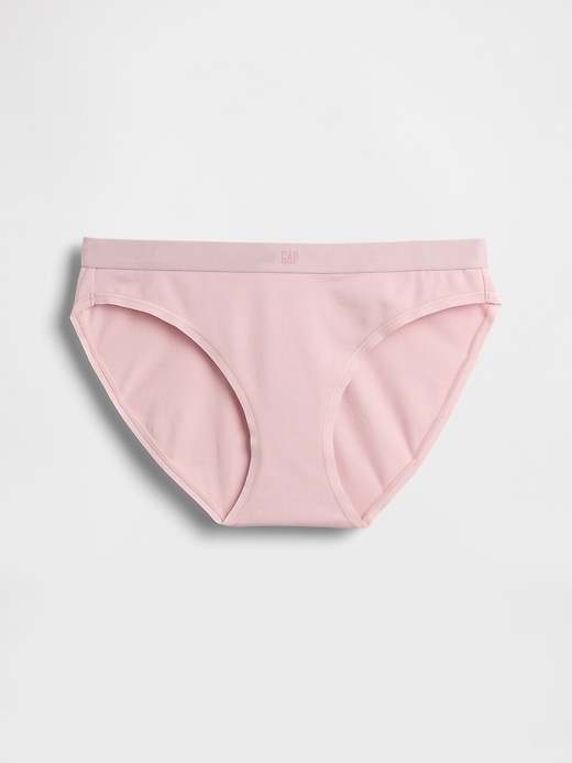 bikini aus bio-stretch-baumwolle mit logo