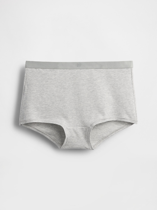 kurze hose aus bio-stretch-baumwolle mit hohem bund
