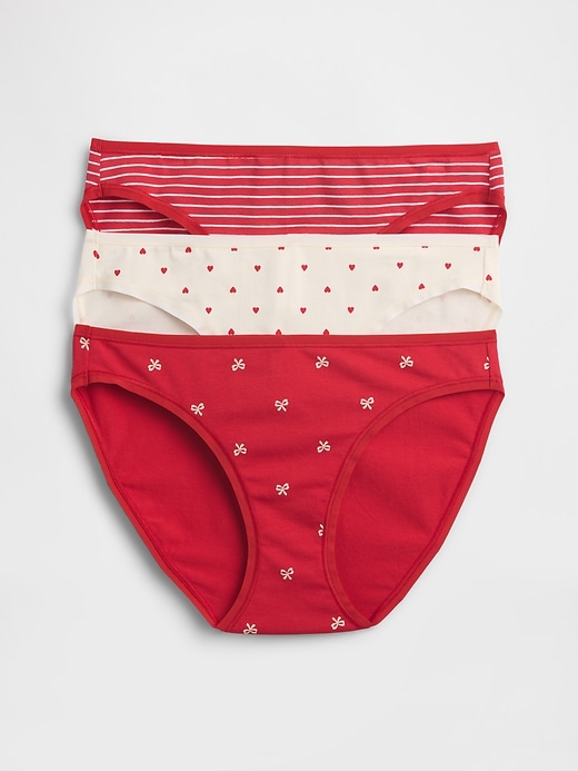 bikini aus bio-stretch-baumwolle 3er-pack