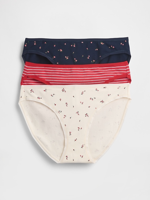 bikini aus bio-stretch-baumwolle 3er-pack