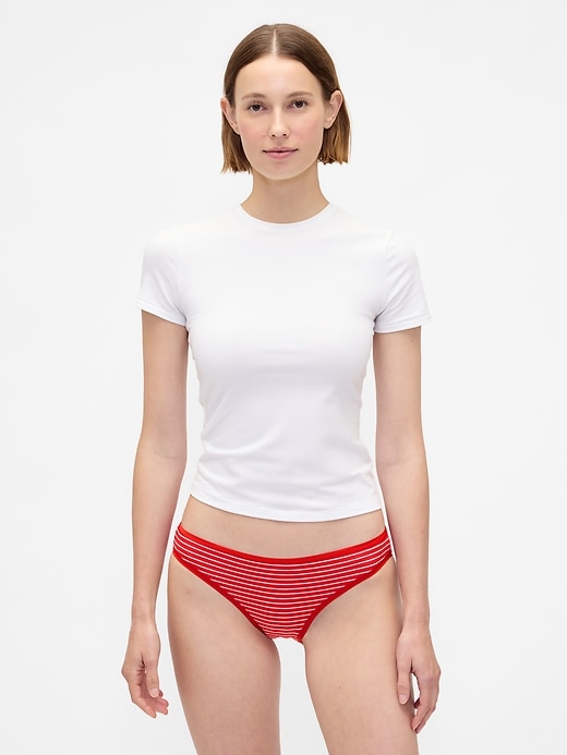 bikini aus bio-stretch-baumwolle 3er-pack