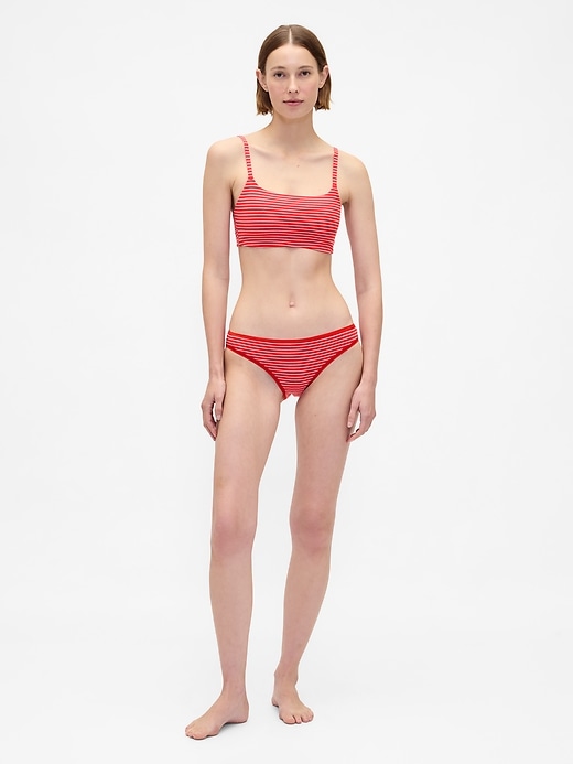 bikini aus bio-stretch-baumwolle 3er-pack