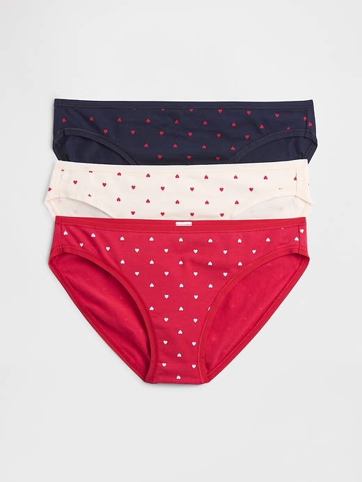 bikini aus bio-stretch-baumwolle 3er-pack