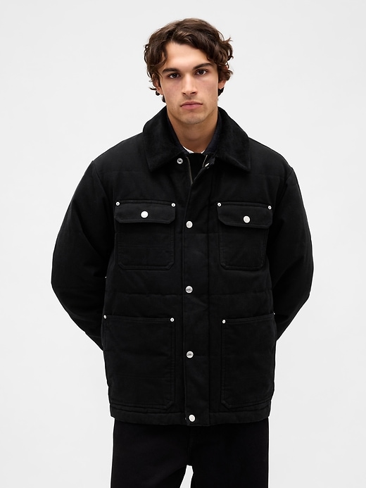 canvas-steppjacke