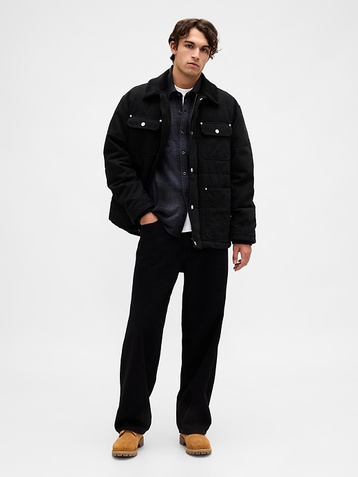 canvas-steppjacke