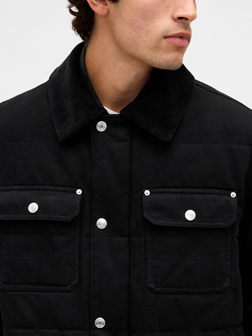 canvas-steppjacke
