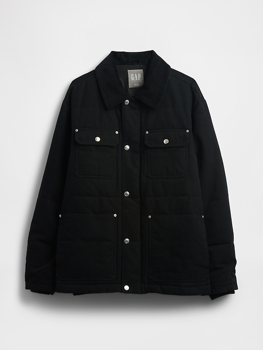 canvas-steppjacke