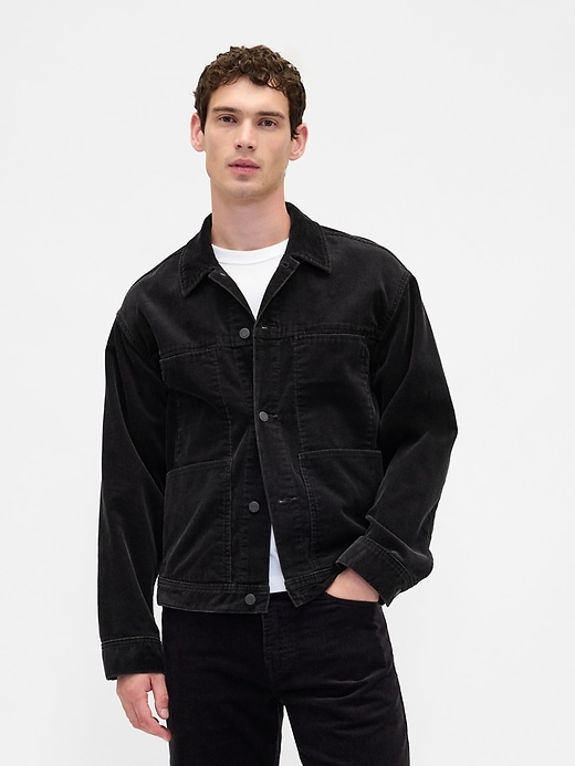 lässige cordjacke