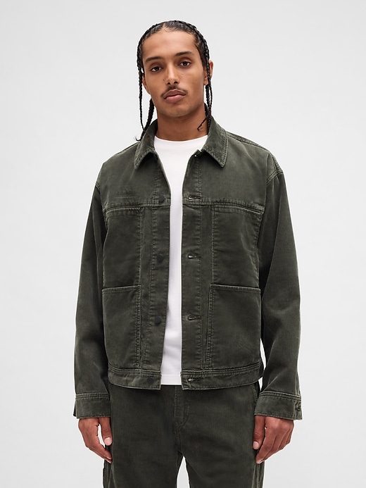 lässige cordjacke