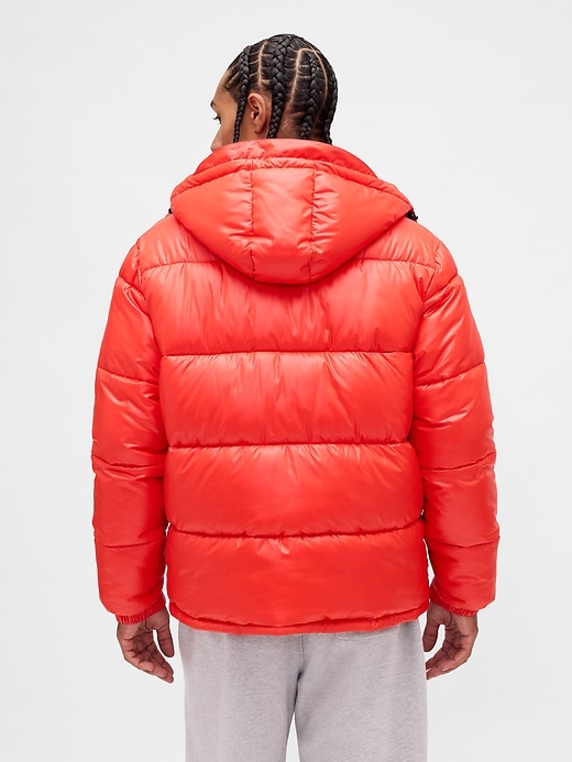 recycelte schwere steppjacke