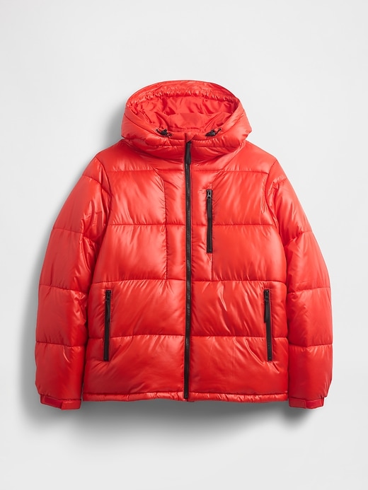 recycelte schwere steppjacke