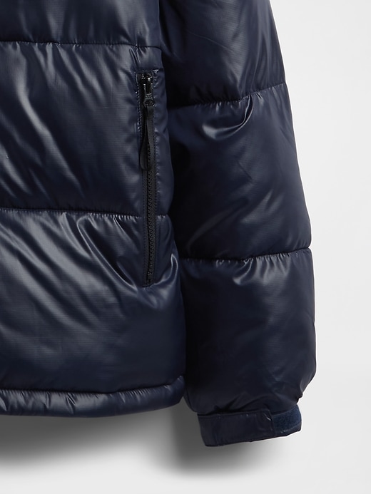 recycelte schwere steppjacke