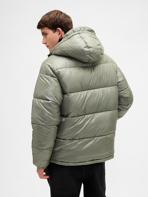recycelte schwere steppjacke