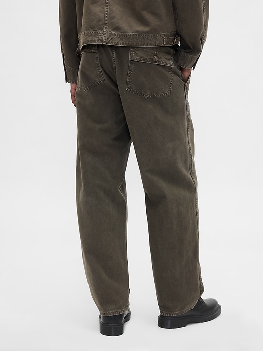 canvas baggy carpenter jeans