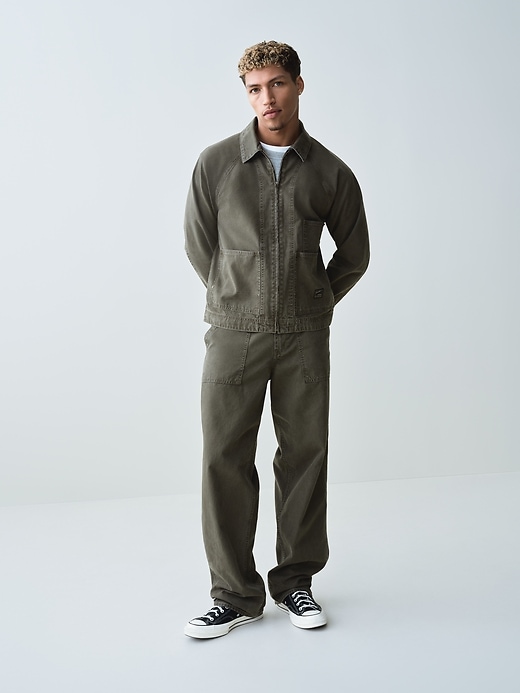 canvas baggy carpenter jeans