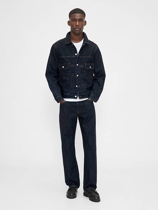 schwere lockere straight-jeans
