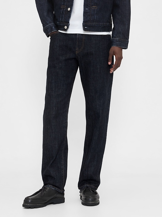 schwere lockere straight-jeans