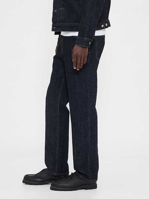 schwere lockere straight-jeans