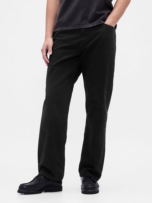relaxed straight jeans