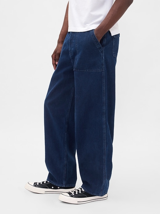 canvas baggy hose jeans