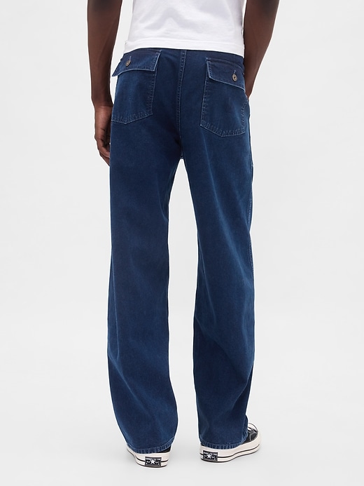 canvas baggy hose jeans