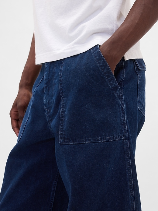 canvas baggy hose jeans