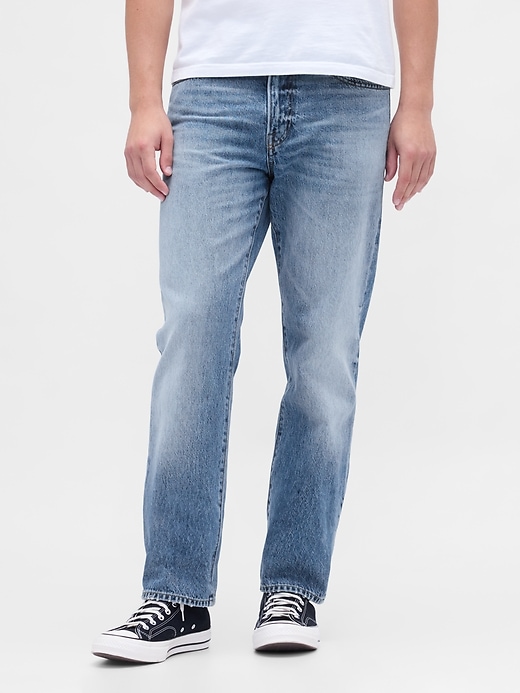 relaxed straight jeans