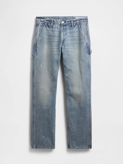 entspannte gerade geschnittene carpenter-jeans