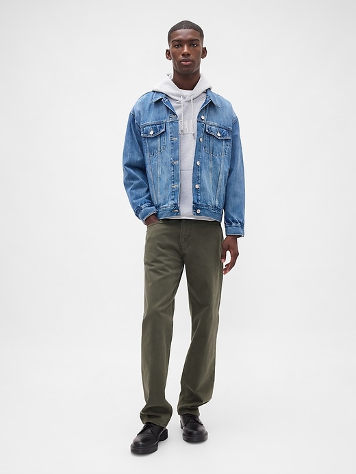 relaxed straight jeans