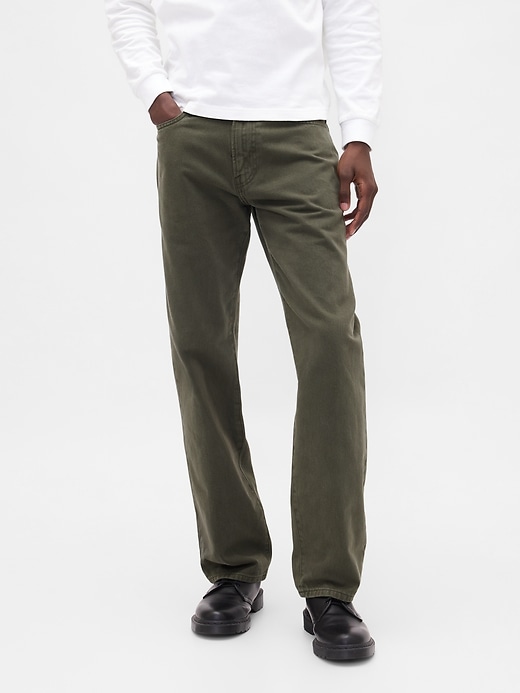 relaxed straight jeans
