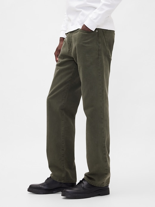 relaxed straight jeans
