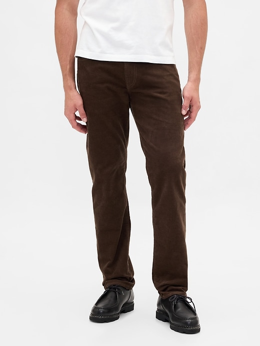 cordhose mit geradem schnitt