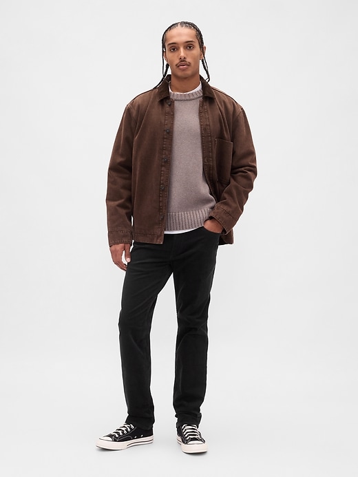 cordhose mit geradem schnitt