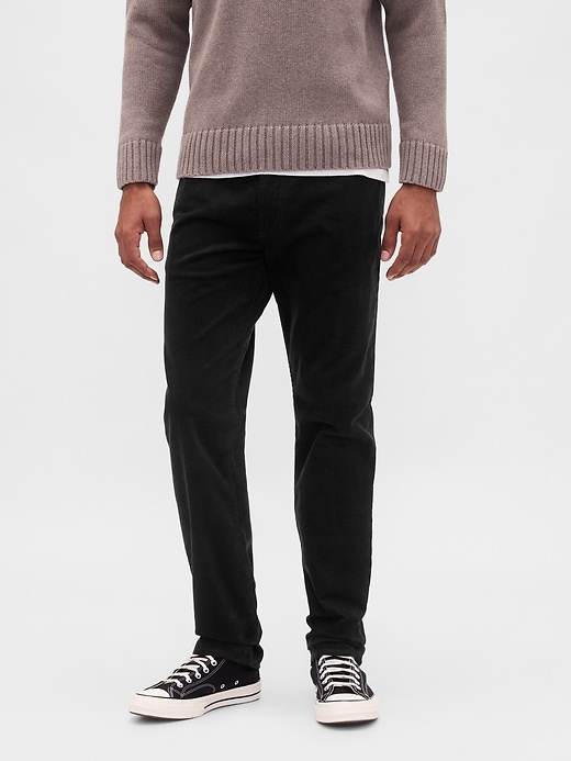 cordhose mit geradem schnitt
