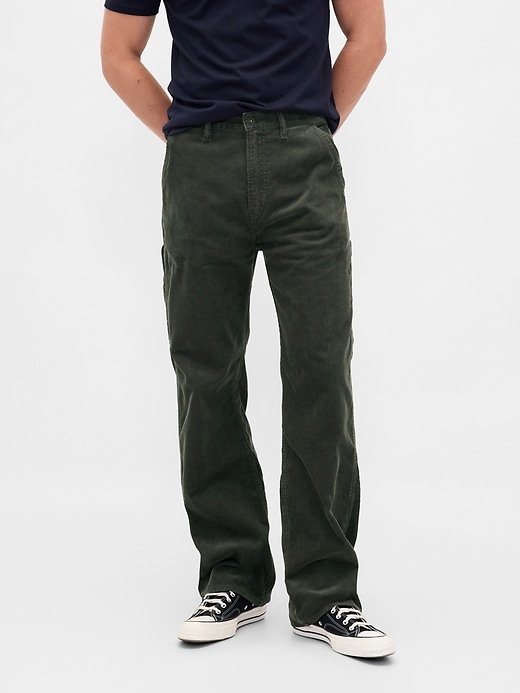 cordhose im stil der 90er jahre locker geschnitten für zimmerleute