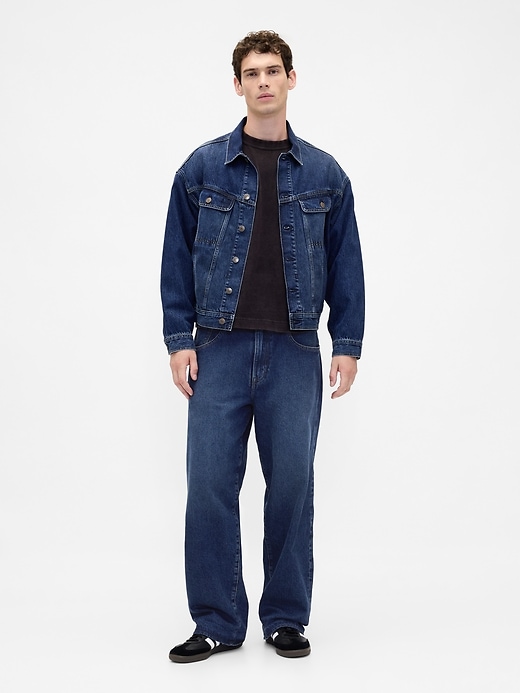 stranger things extra baggy jeans mit flanellfutter für erwachsene