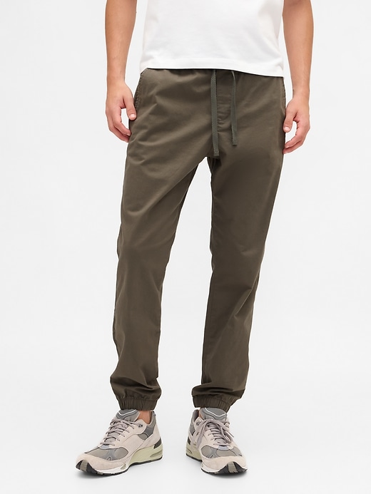 canvas slim joggers