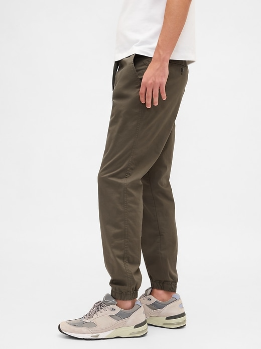 canvas slim joggers