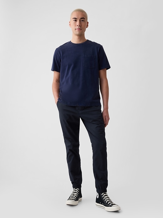 canvas slim joggers