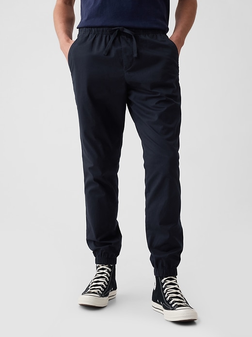 canvas slim joggers