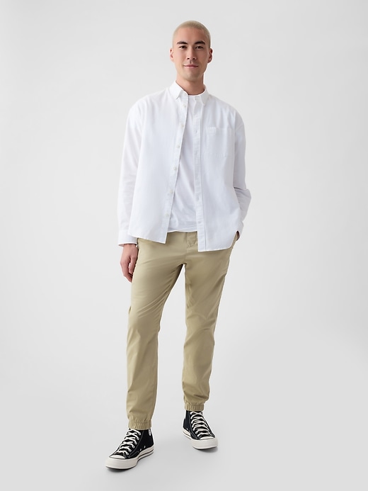canvas slim joggers